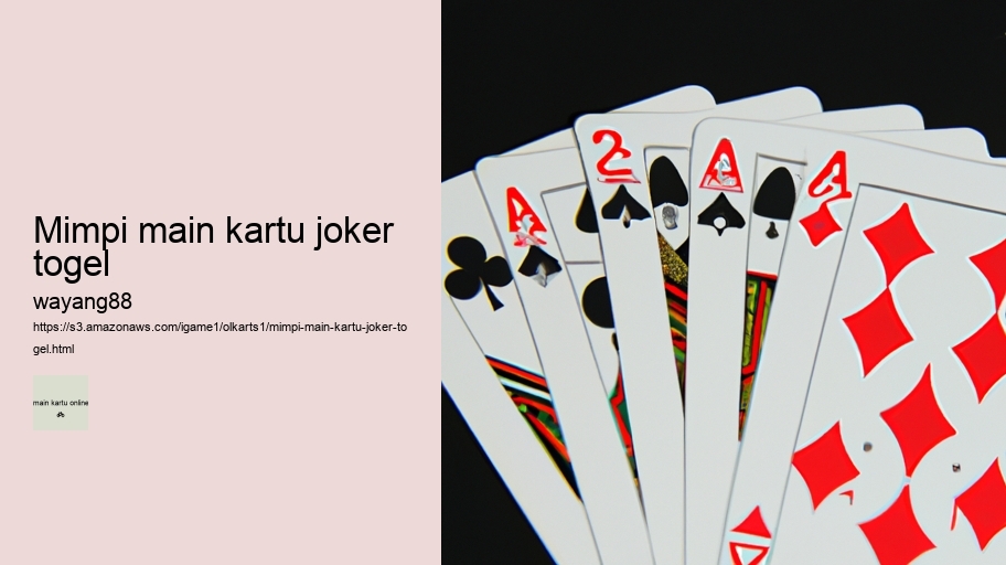 mimpi main kartu joker togel